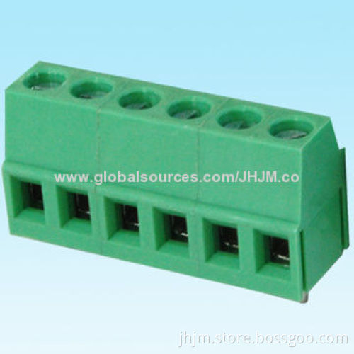 Single housing screw terminal blocks connector, 340 series with 5mm 5.08mm pitch male 2-24 DIP pins